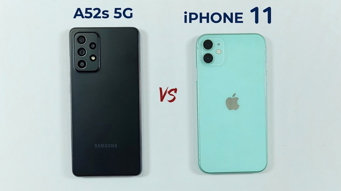 مقارنة هاتف Galaxy A52s 5G مع IPhone 11